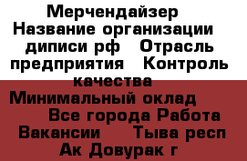 Мерчендайзер › Название организации ­ диписи.рф › Отрасль предприятия ­ Контроль качества › Минимальный оклад ­ 20 000 - Все города Работа » Вакансии   . Тыва респ.,Ак-Довурак г.